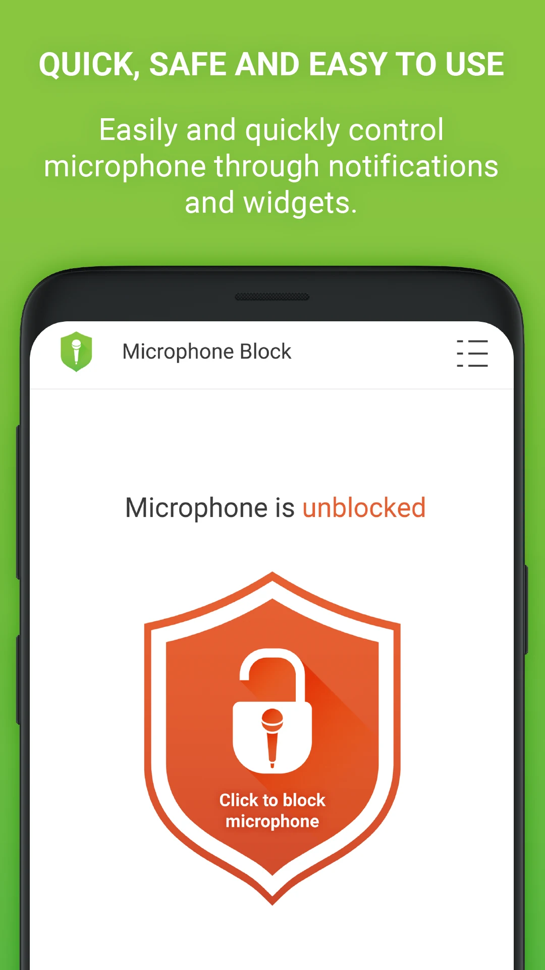 Microphone Blocker - Anti Spy screenshot
